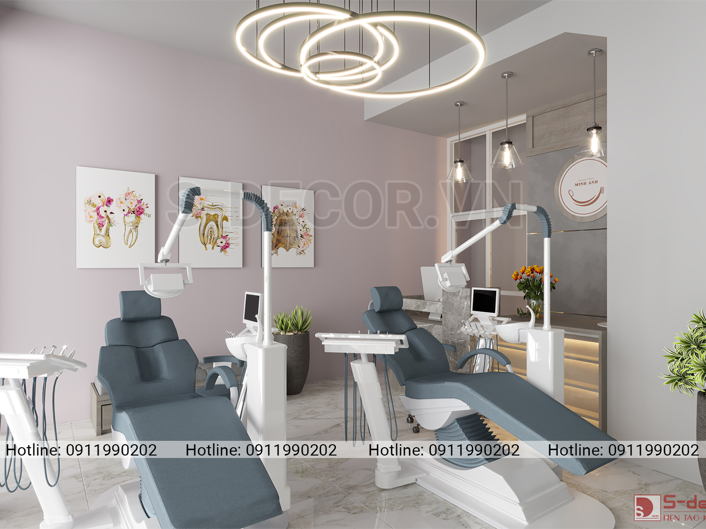 Thiết kế phòng khám nha khoa đẹp, chi phí thấp