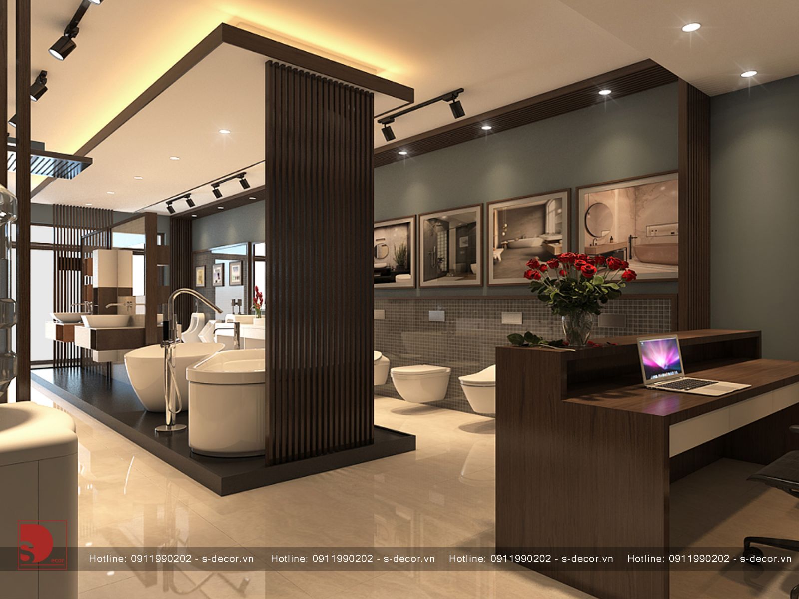 Thiết kế showroom thiết bị vệ sinh